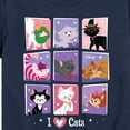 thumbnail image 3 of Disney Classics - Cats & Dogs - Grid Of Assorted Cats - Toddler And Youth Short Sleeve Graphic T-Shirt, 3 of 5