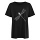 thumbnail image 3 of Gibobby Blusas Holgada Camisetas de tamaño para mujer, camisetas holgadas de manga corta con cuello redondo, blusa informal de verano, camiseta básica 2023（Negro， S), 3 of 4