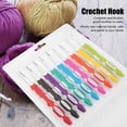 thumbnail image 1 of 9PCS TRP Crochet Hook Smooth Crochet Needles Set Colour Easy Holding Aluminium Crochet Hook Mejor Conjunto para Costura DIY Bordado artesanía(CLORURO DE POLIVINILO) Amonsee NO, 1 of 6
