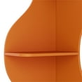 thumbnail image 2 of Yowos Corner Bookshelf, 5 Tier Modern Wall Shelf Bookcase Small Storage Rack Stylish Accent Wavy for Small Space, Plant Stand, Orange, 2 of 10