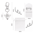 thumbnail image 3 of 120 Llaveros Angel Con Bolsos De Organza Recuerdo Para Bebés ORO BLANCO, 3 of 5