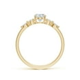 thumbnail image 2 of ANGARA Lab Grown Oval Diamond Engagement Ring for Women in 14K Yellow Gold (Size-7x5mm| Color-F-G| Clarity-VS) | April Birthstone, Anniversary, Jewelry Gift for Women | Lab-Grown Diamond Ring, 2 of 4