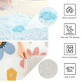 thumbnail image 3 of Yayeee Bath Rug for Bathroom Floor Non Slip Contour Fluffy Soft Absorbent Mat, 20"x24", Beige Retro Flower, 3 of 7