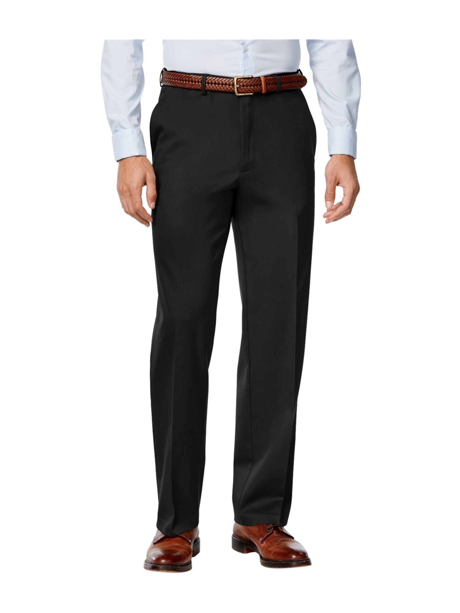 Haggar Mens Premium Stretch Casual Trousers black 48 Big/32 Big