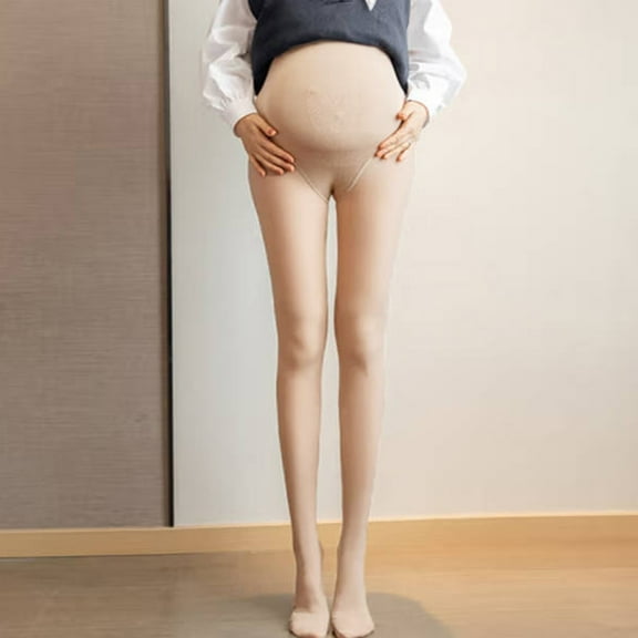 Women's Lined Maternity Leggings Pockets Pregnancy Thermal Workout Yoga Polyester