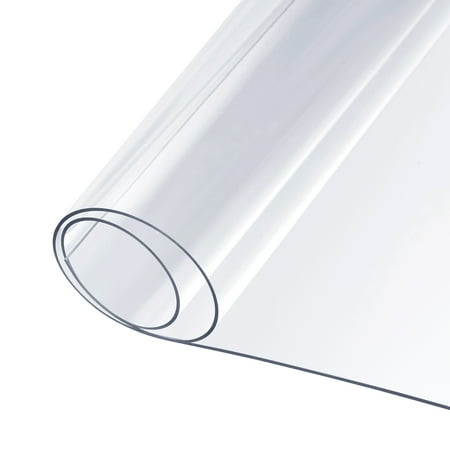 

1.3mm Thick 20 inch x 36 inch Clear PVC Sheet 500mm x 900mm Flexible Table Cover Protector Office DIY Cutting