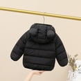 thumbnail image 4 of Winter Coat Little Boys Girls Puffer Coat Cute Black Bear Ear with Hoods Zipper Up Down Coats for Baby Girls Winter Warm Outerwear Baby Boy Clothes 3T, 4 of 5