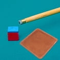 thumbnail image 4 of Miangastore Billiard Cloth Tool Coffee Brown Surface Velvet Rough Leather 2Set 3.7x3.7in, 4 of 9