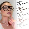 thumbnail image 4 of Square Frame Glasses Retro Marine Lenses Pilot, 4 of 9