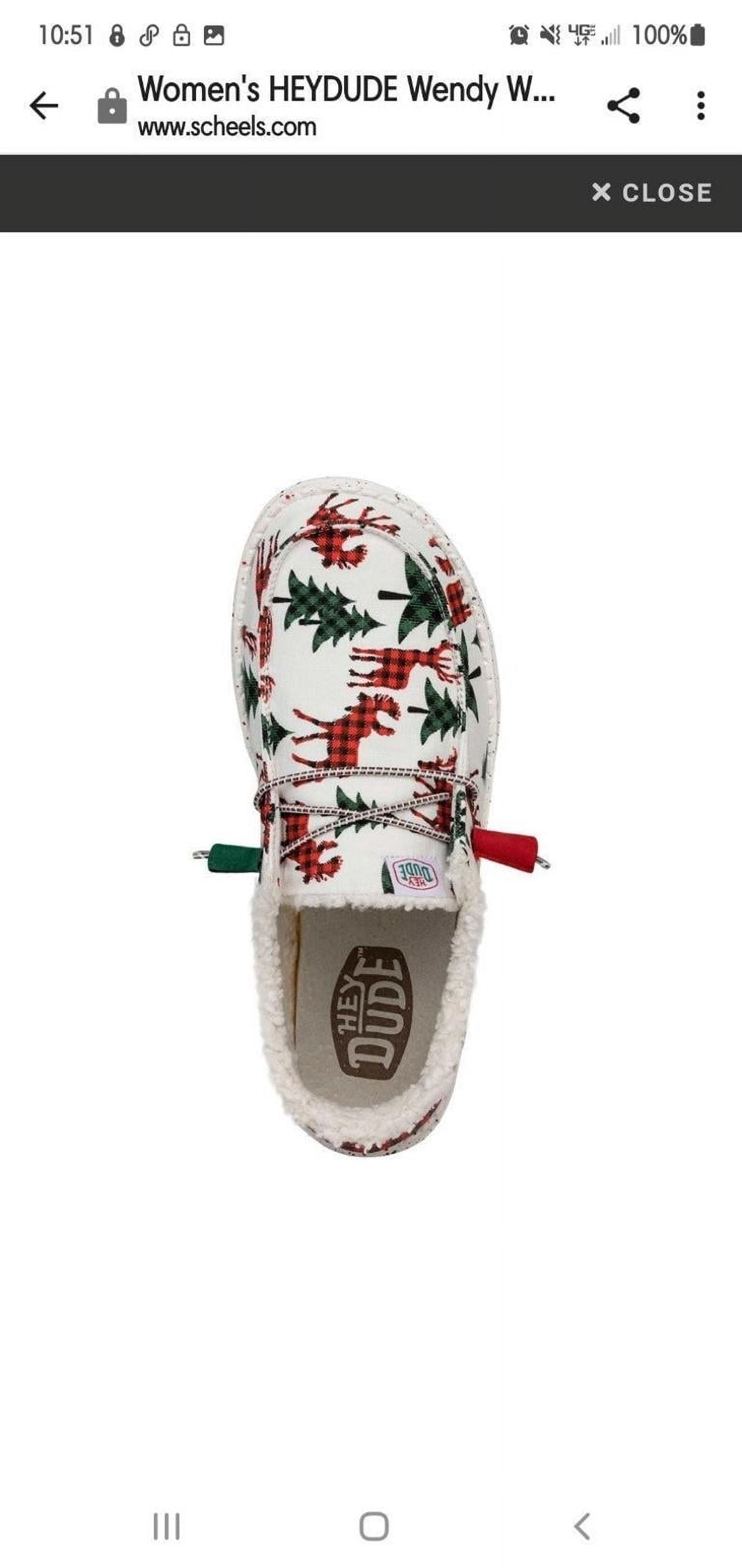 NWT Hey Dude Wally Buffalo Plaid Hunter Green Size 11 Hey Dude Wally Funk Baja Green main image 3