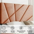 thumbnail image 6 of Metal bed frame, square platform bed with under-bed storage, no spring-loaded mattress required, vintage brown, 6 of 7