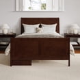 thumbnail image 2 of Portland Full Storage Wood Platform Bed with Matching Footboard in Walnut, 2 of 11