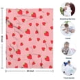 thumbnail image 4 of Red Strawberry Plants Fruit Blanket,Comfortable Soft Flannel Throw Blanket,All Season,Warm Lightweight Blankets for Sofa Bed Couch Living Room Chair,30"x40", 4 of 4