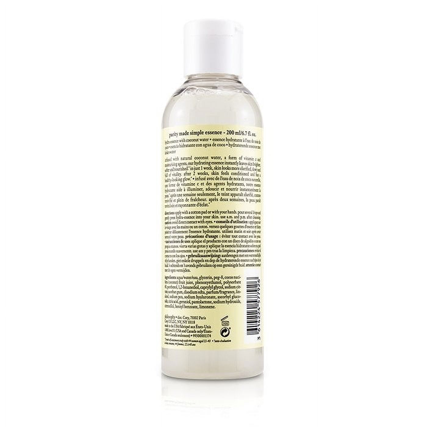 Philosophy Purity Made Simple HydraEssence With Coconut Water, 6.7 Oz - image 2 of 2