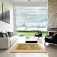 thumbnail image 7 of Ahgly Company Machine Washable Indoor Round Abstract Dark Golden Rod Brown Area Rugs, 7' Round, 7 of 7