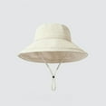 thumbnail image 4 of HNMKIU Unisex Adjustable Drawstring Bucket Hat for Outdoor Summer Activities Lightweight Breathable Sun Comfort Beige,One Size, 4 of 8