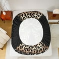 thumbnail image 5 of Castle Fairy Boys Girls Leopard Print Bowknot Twin Sheet Sets,Cheetah Print Bedding, 5 of 7
