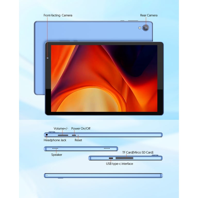 Free Shipping! Tedupee 10 Inch Android 14 Tablet with Quad-Core