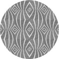 thumbnail image 1 of Ahgly Company Tapis Rond Lavable en Machine Intérieur Transitionnel Gris Fumé, 7 Pieds Rond, 1 of 7