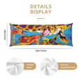 thumbnail image 3 of Body Pillow Cover Colorful Giraffes With Drinks Body Pillow Cases With Zipper Soft Breathable Smooth Skin Friendly Long Pillow Case 20 X 5 Inches 1 Pcs, 3 of 3