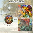 thumbnail image 3 of Stained Glass Window Hanging, Jungle Mushrooms Sun Catchers Diamond Glass Panel Hangings Plant Suncatcher Decor for Birthday for Women,Men, Wife, Aunt,and Mom, 3 of 6