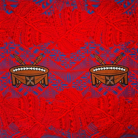 Monstera Double Border Fabric | Cotton