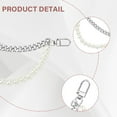 thumbnail image 6 of 2 pc 2Pcs Pearl Tassel Shoelace Charms Shoe Chain Charm Decorations Clips Shoe Jewelry with Swivel Clasps Curb Chain for Women Sneakers Casual Shoes Bag Clothes Keychain DIY Crafts, 6 of 6