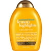 OGX Sunkissed Blonde Lemon Highlights Shampoo, 13.0 FL OZ