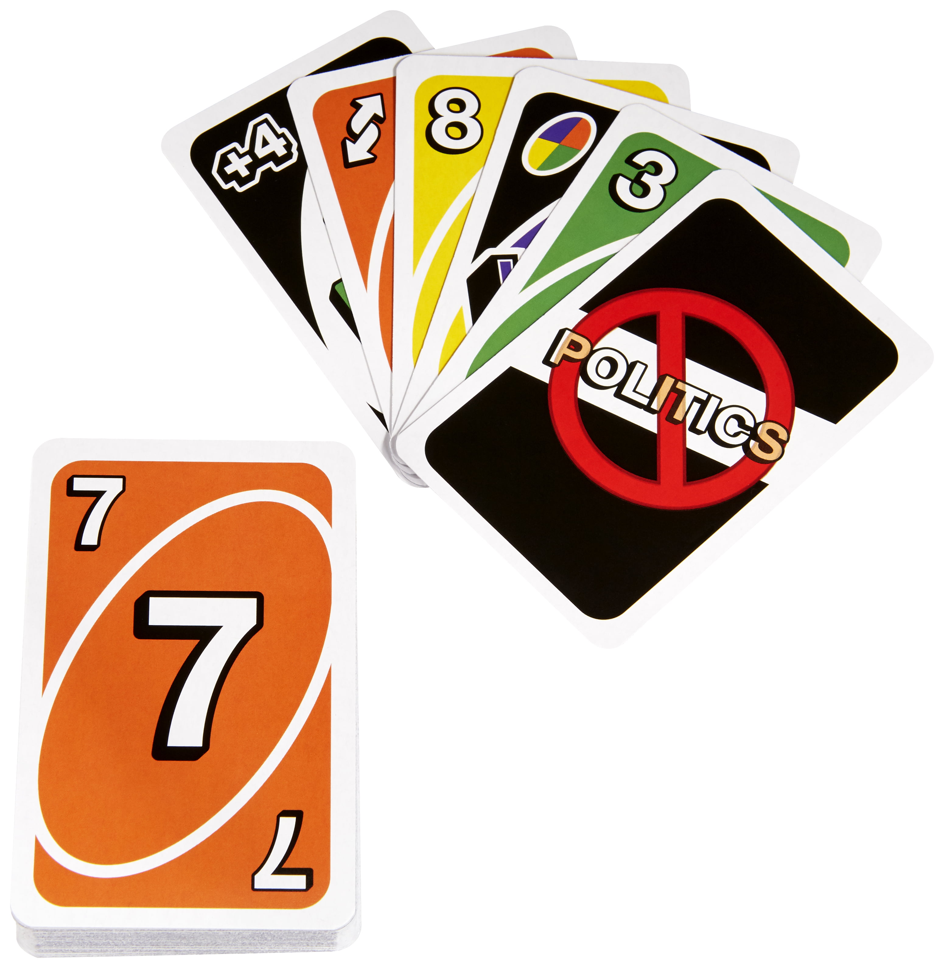 UNO Nonpartisan Card Game for 2-10 Players Ages 7Y+ 