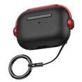 thumbnail image 1 of Funda para auriculares a prueba de golpes, caídas, arañazos, aceite y polvo, color negro y rojo., 1 of 5