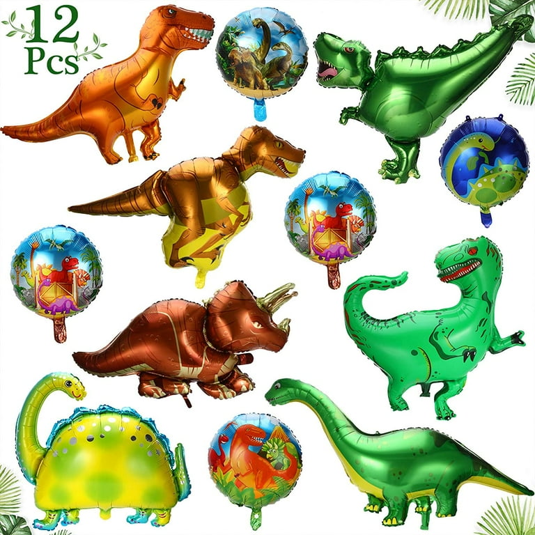 Mocoosy 24 Pack Dinosaur Party Favor Bags - Kids Mutilcolor Goodie Bags for Birthday Party, Dino Candy Treat Bags Dinosaur Party Paper Gift Bags for