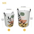 thumbnail image 5 of LNWH Laundry Basket, Boho Style Leaves Texture Pattern Foldable Laundry Hamper With Handles Waterproof, Small Size, 5 of 8