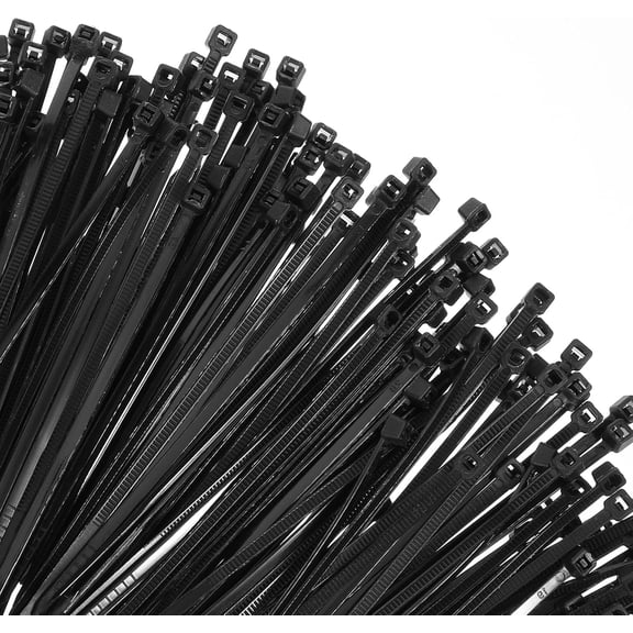 BDKWID-6000 PCS 4 Inch Zip Ties Black, 18lbs Tensile Strength, Small Cable Ties for Indoor & Outdoor Use, Nylon Wire Tie Bulk