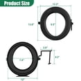 thumbnail image 2 of WADEO Portable Toilet Seat for 5 Gal Buckets, Black, 2 of 7