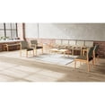 thumbnail image 5 of Pemberly Row Waiting Reception 3 Seat Bench Wood Frame in Gray, 5 of 5