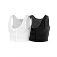thumbnail image 1 of Men Compression Corset Body Shaper Tank Tops Vest Three-breasted Slimming Shapewear Undershirt, 1 of 4