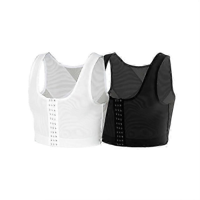 Men Compression Corset Body Shaper Tank Tops Vest Three-breasted Slimming Shapewear Undershirt