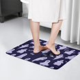 thumbnail image 4 of Dark Purple Halloween Ghosts with Boo Flannel Non Slip Door Rugs,Washable Door Mats Indoor,Decorative Door Mats,Dirt-Resistant and Absorbent Doormat for Entrance,Bedroom,Kitchen,Bathroom,31.5"x17", 4 of 4