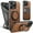 Brown, variant on ELEHOLD For iPhone 13 Case,Compatible with Mag Safe Accessories, Luxury PU Leather 360°Rotatable Magnetic Ring Kickstand Slim Light Shock-Absorbent Phone Case for iPhone 13,Black'Carbon Fiber)(