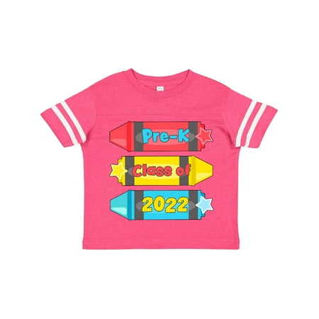 

Inktastic Pre-K Class of 2022 Grad Crayons Gift Toddler Boy or Toddler Girl T-Shirt