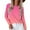 Pink, variant on Duoif Fall Sweatshirts for Women, Women's Casual Long Sleeve T-Shirt - Loose Spring Summer Top Womens Sweatshirt Green L