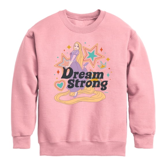 Disney - Dream Strong Rapunzel - Youth Boys Crew Fleece Sweatshirt