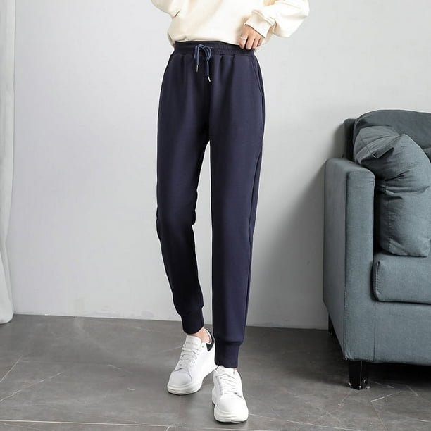 Pantalones harén de talla grande para mujer, pantalones harén de otoño e invierno, pantalones deportivos holgados para chicas gorditas, pantalones deportivos casuales con cordones en los tobillos
