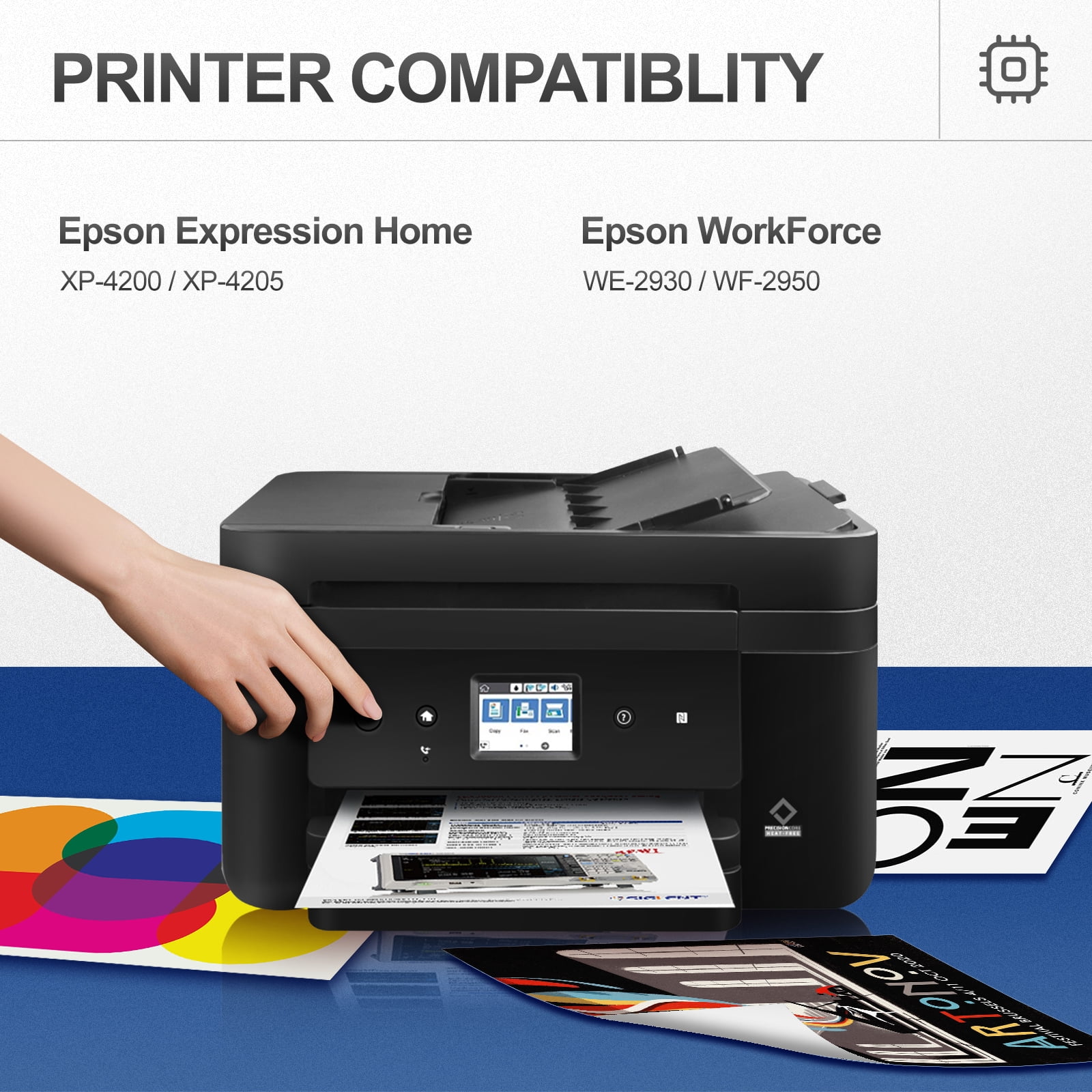232XL Ink Cartridges Compatible for Epson 232XL 232 Ink for Workforce WF-2930 WF-2950 Expression XP-4200 XP-4205 Printer (Black,Cyan,Magenta,Yellow, 4-Pack)