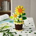 thumbnail image 4 of Building Block Toys for Lego Flowers Roses Sunflower Potted Plant Model Never Fade Flowers Interior Decorations 3D Puzzle Toys, 4 of 6