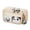 Khaki, variant on Lksixu Cute Panda Pencil Case Set, 4 Compartments Canvas Pencil Pouch with Panda Plush Doll Sticky Note and Pendants, Large Capacity Stationery Organizer Zipper Pen Bag Office Supplies