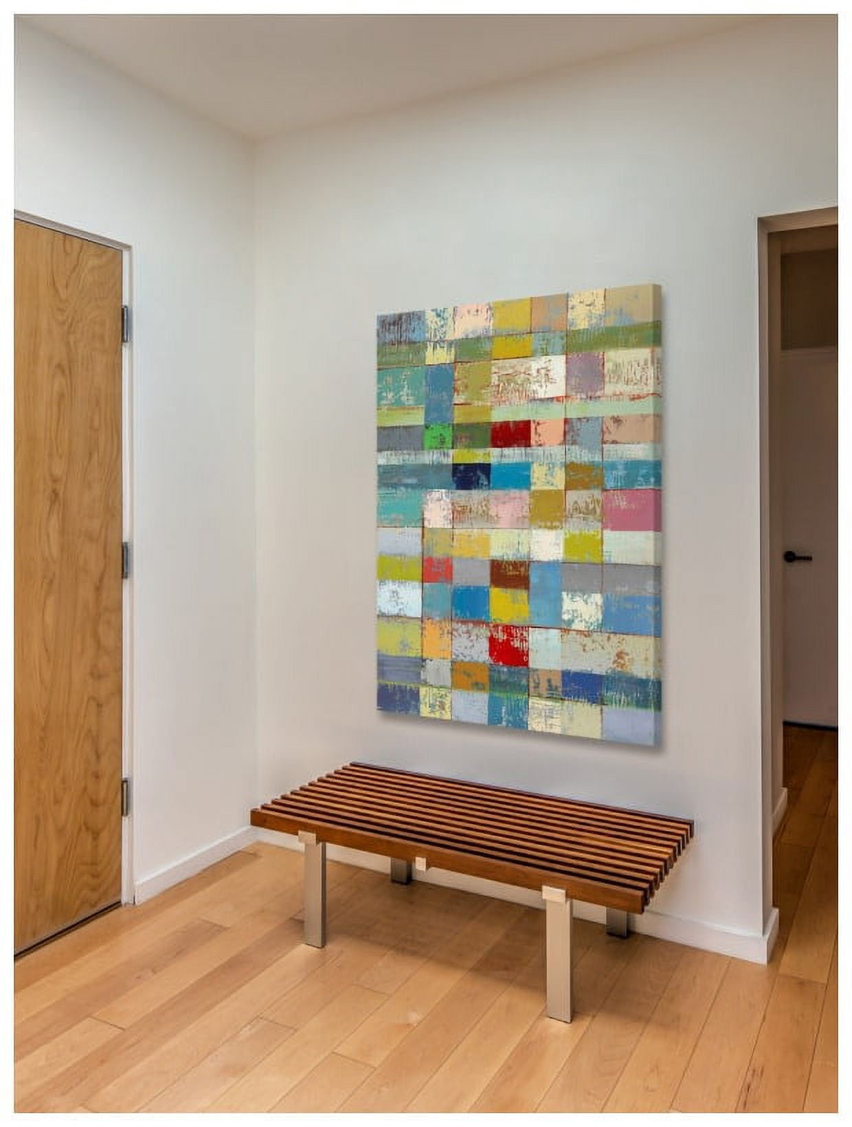 "Color Pattern I" Painting Print on Wrapped Canvas