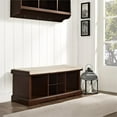 thumbnail image 4 of Crosley Banc d'Entrée de Rangement Brennan avec Paniers en Acajou, 4 of 6