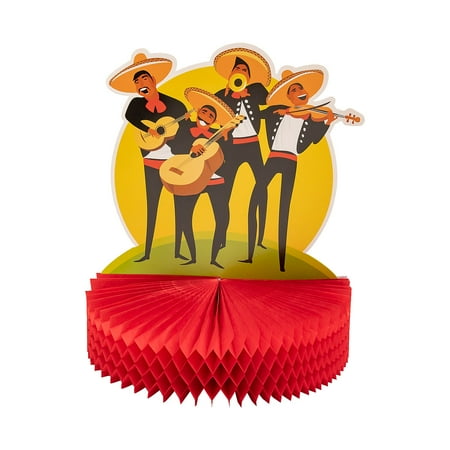 Fun Express Mariachi Band Fiesta Centerpieces - 3 Pc