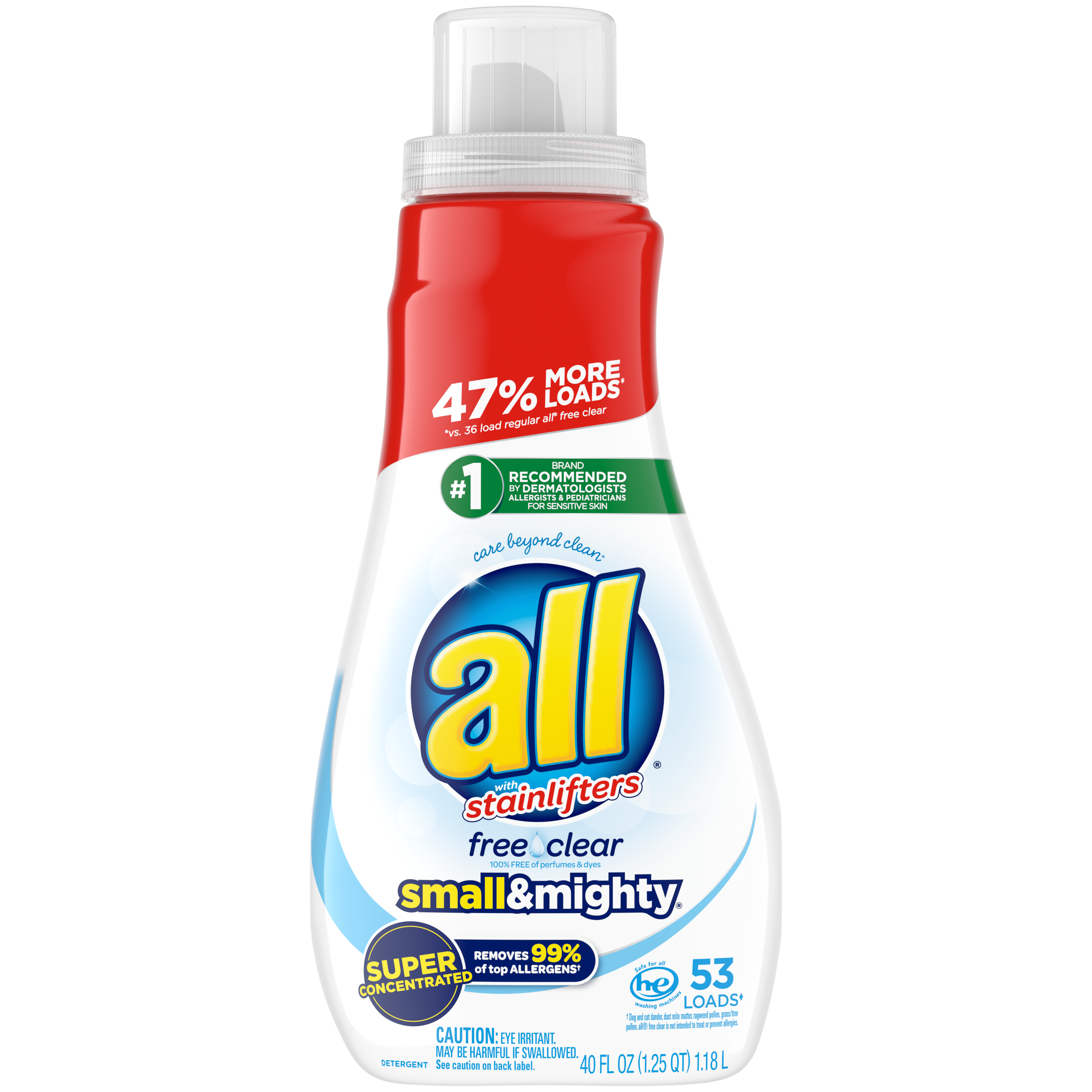 all Small & Mighty Super Concentrated Liquid Laundry Detergent, Free